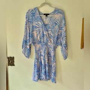 Forever 21 • blue and pink printed dress